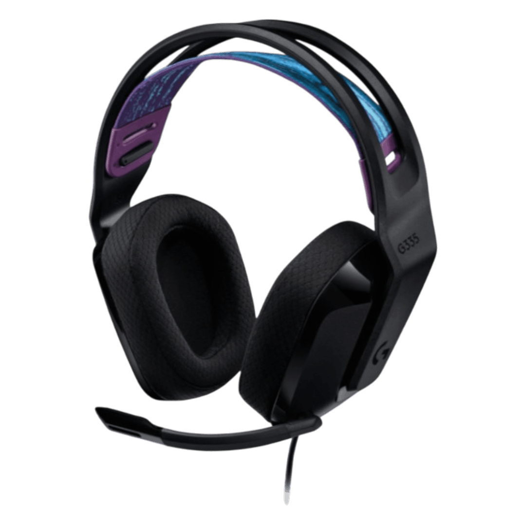 Logitech G335 (3.5mm Audio Jack, 40mm Drivers, Flip Mic)