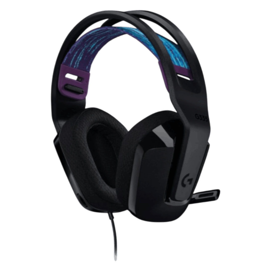 Logitech G335 (3.5mm Audio Jack, 40mm Drivers, Flip Mic)