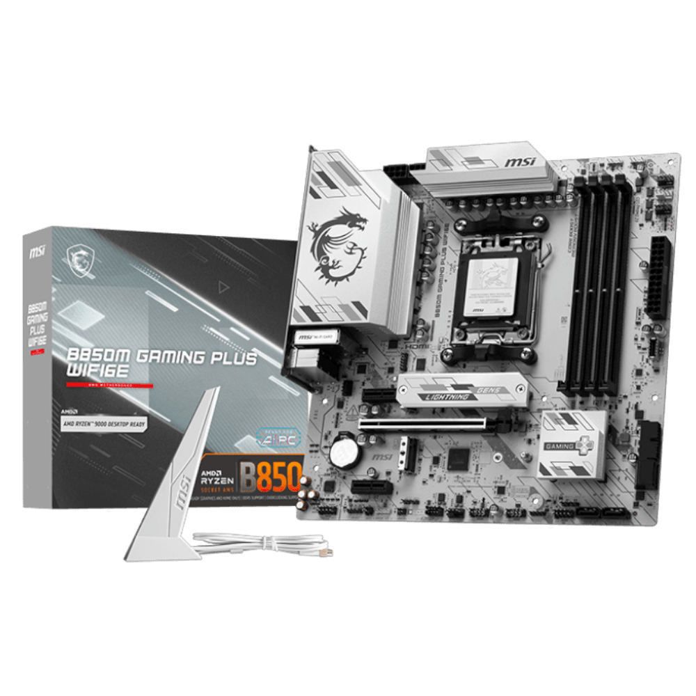 MSI B850M GAMING PLUS WiFi7 White (AM5, Micro-ATX)