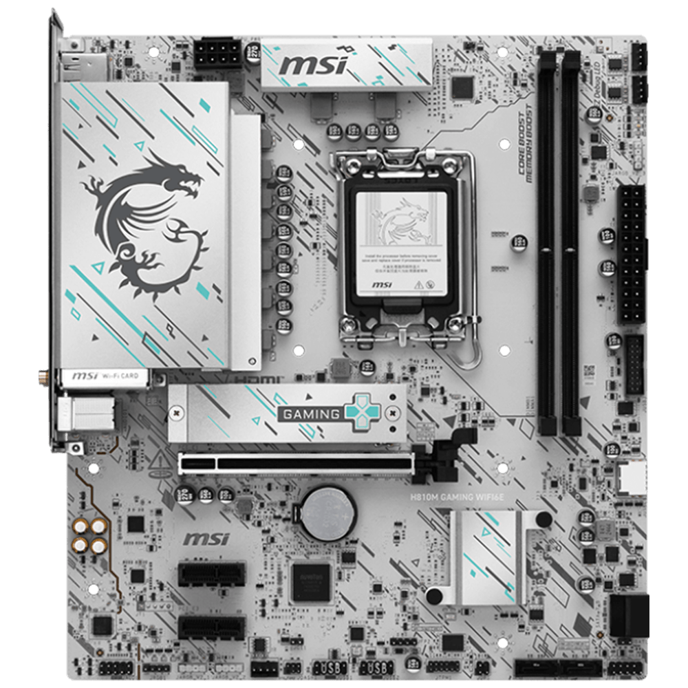 MSI H810M GAMING WiFi6E White (LGA 1851, Micro-ATX)
