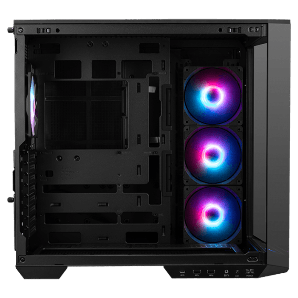 MSI MAG PANO 100R PZ 4F (ATX, 3 Panoramic Glass, Top 360mm Radiator)