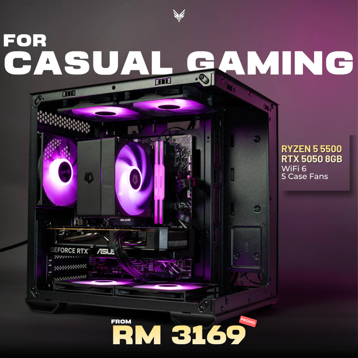 MUSH-E Compact: Ryzen 5 5500 + RTX 5050 8GB