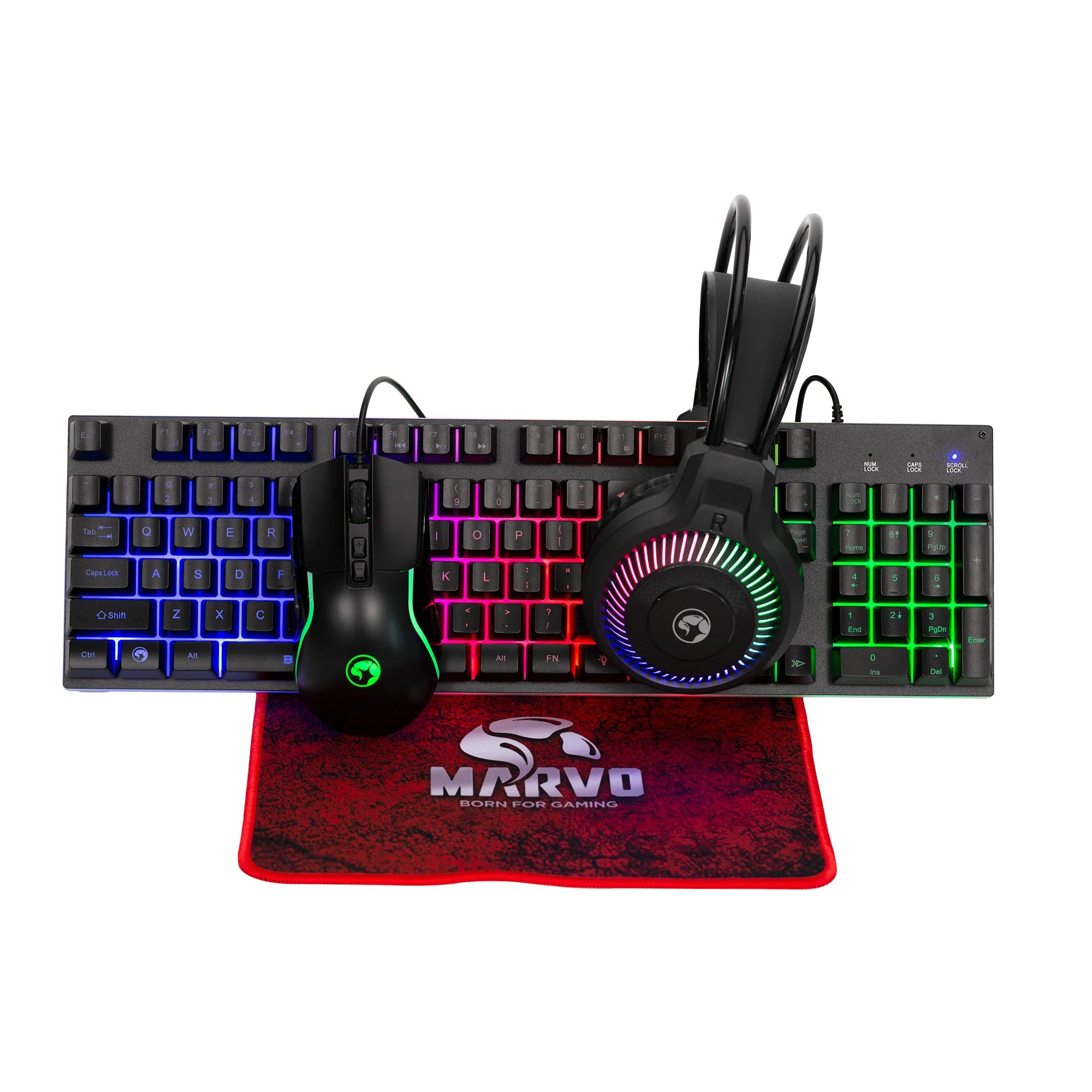Marvo CM416 LOOT40 4in1 (Keyboard, Mouse, Headset, Mousepad)