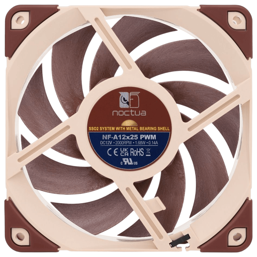 NOCTUA NF-A12X25 PWM 12CM FORWARD FAN BLADE - BROWN