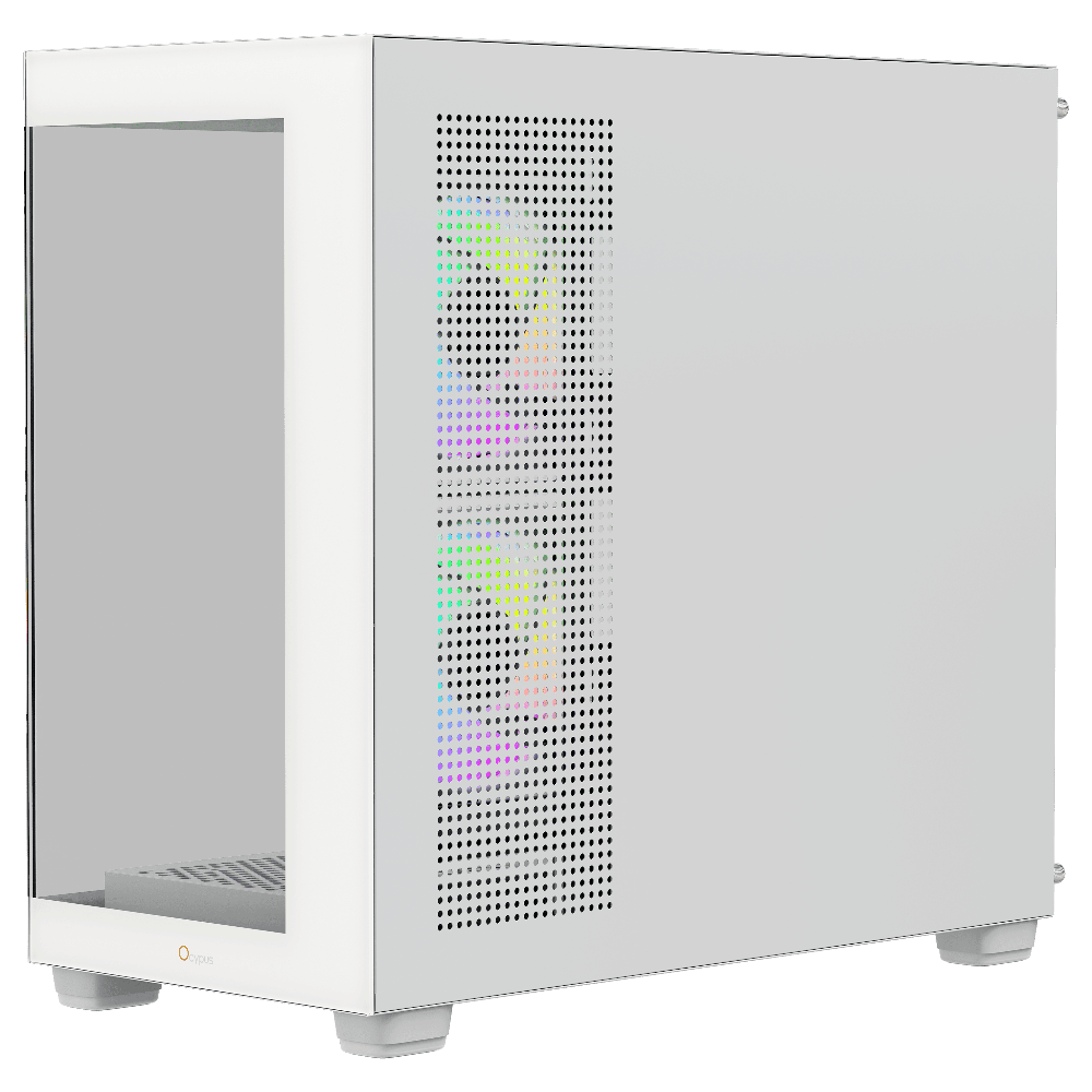 Ocypus Gamma C52 ARGB 3F White (Micro-ATX, Top 360mm Radiator)