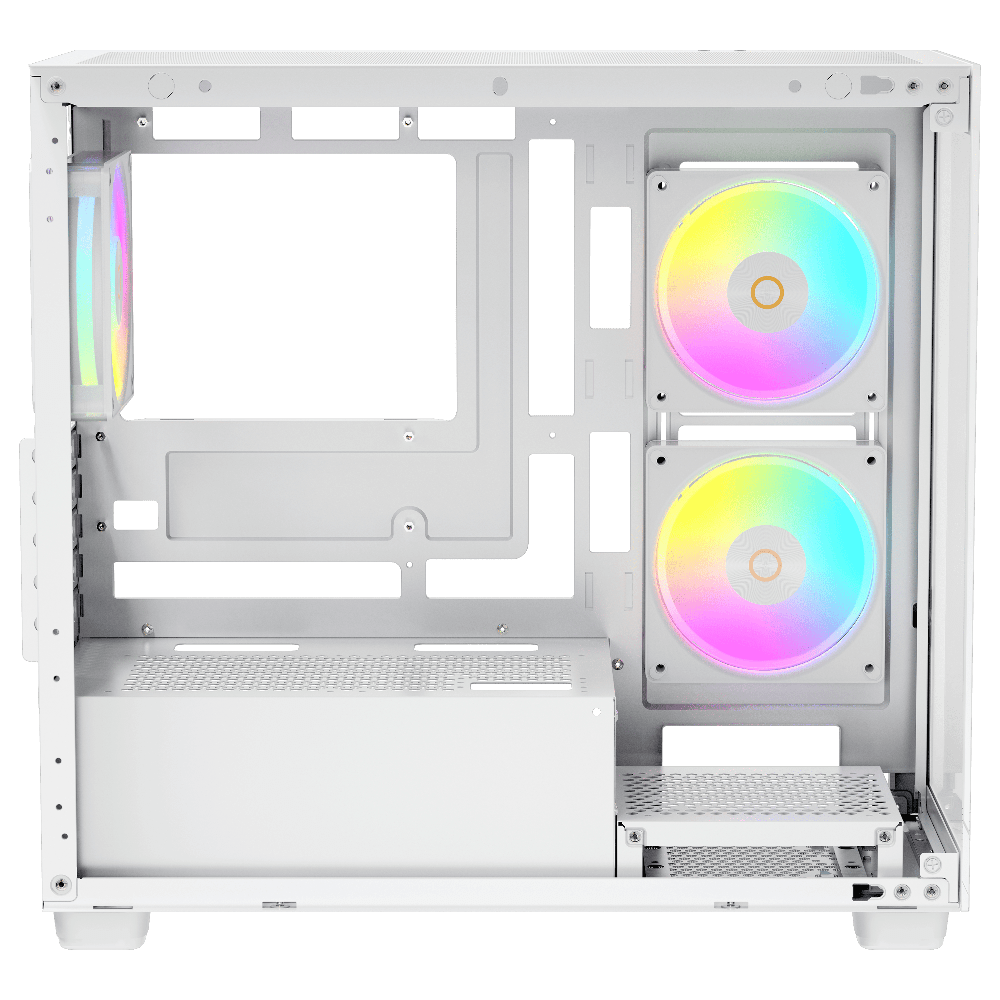 Ocypus Gamma C52 ARGB 3F White (Micro-ATX, Top 360mm Radiator)