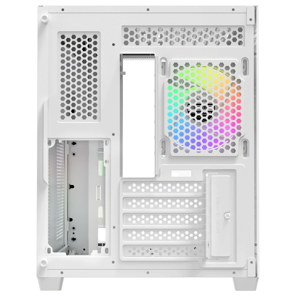 Ocypus Iota C50 Curve ARGB 3F White (Micro-ATX, Top 360mm Radiator)