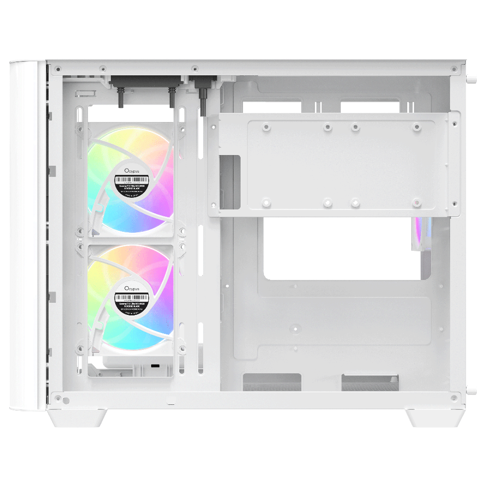 Ocypus Iota C50 Curve ARGB 3F White (Micro-ATX, Top 360mm Radiator)