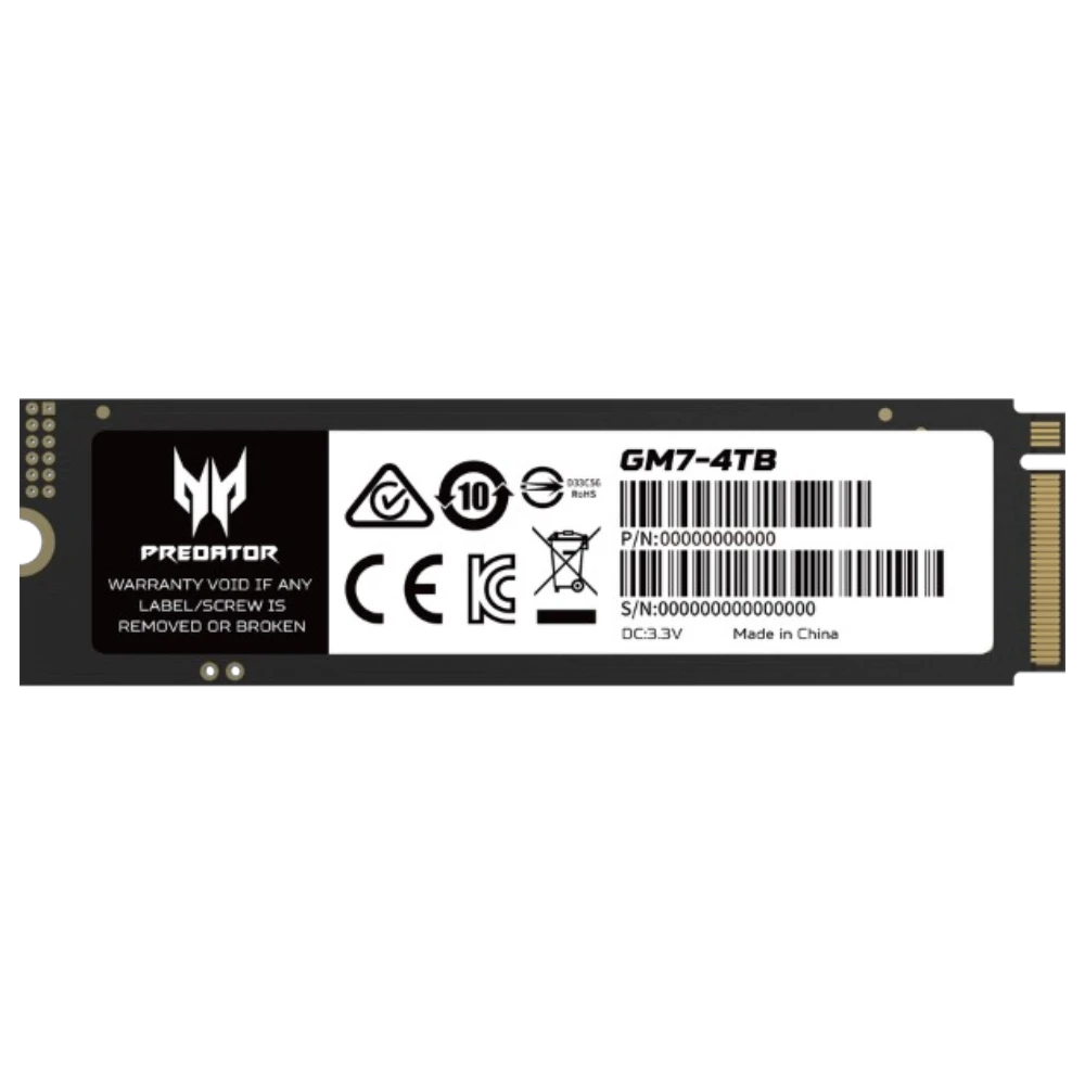 Predator GM7 NVMe Gen4 7400mbps 4TB