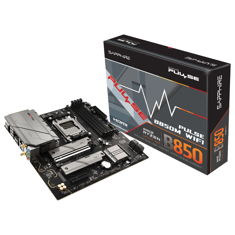 SAPPHIRE PULSE B850M WiFi6 (AM5, Micro-ATX)
