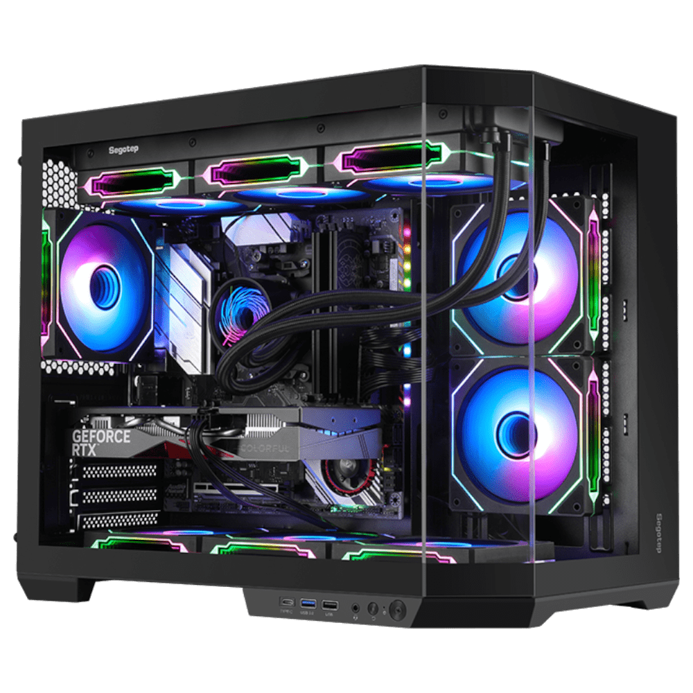 Segotep Lumi 3T 6F (Micro-ATX, Top 360mm Radiator)