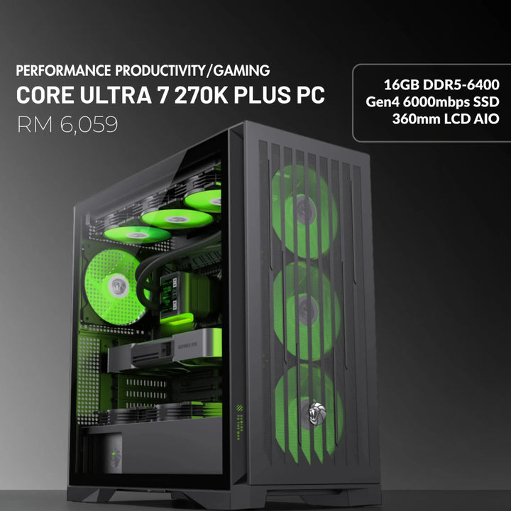 MUSH-E AIRFLOW: Core Ultra 7 270K Plus GAMING PC