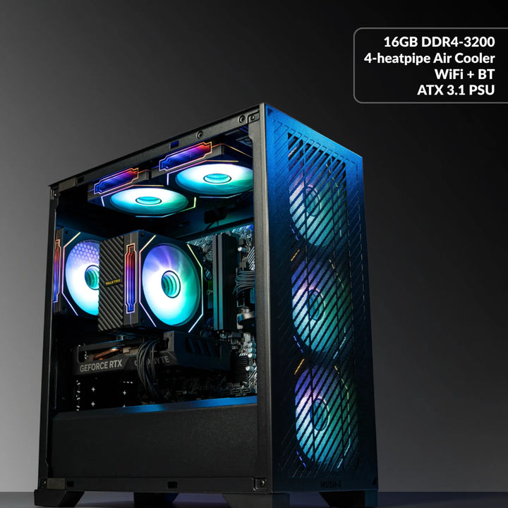 MUSH-E Airflow: RYZEN 5 5500 GAMING PC
