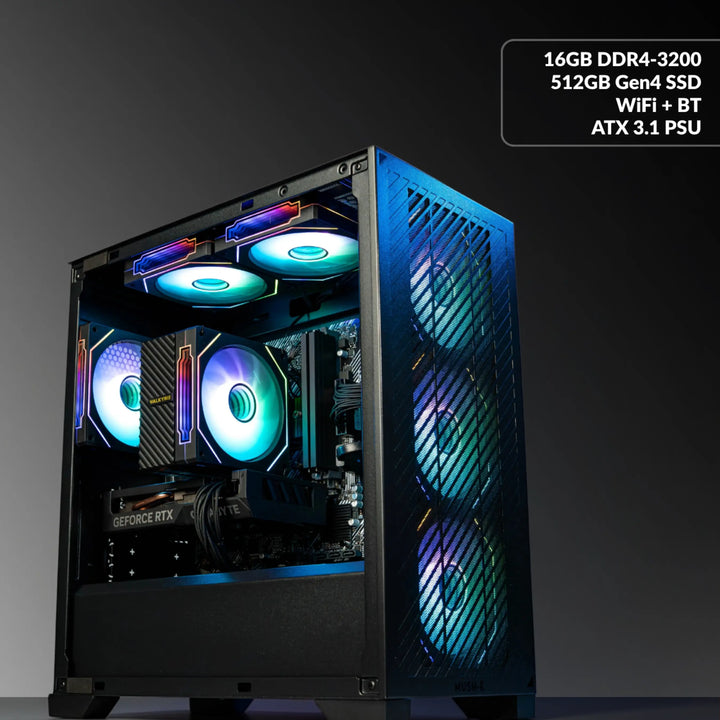 MUSH-E Airflow: RYZEN 5 5600 GAMING PC