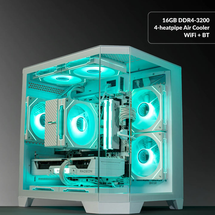 MUSH-E Frost: CORE I3 12100F GAMING PC