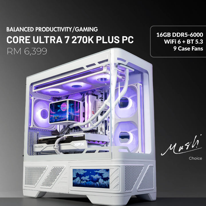MUSH-E Frost: Core Ultra 7 270K Plus Gaming PC