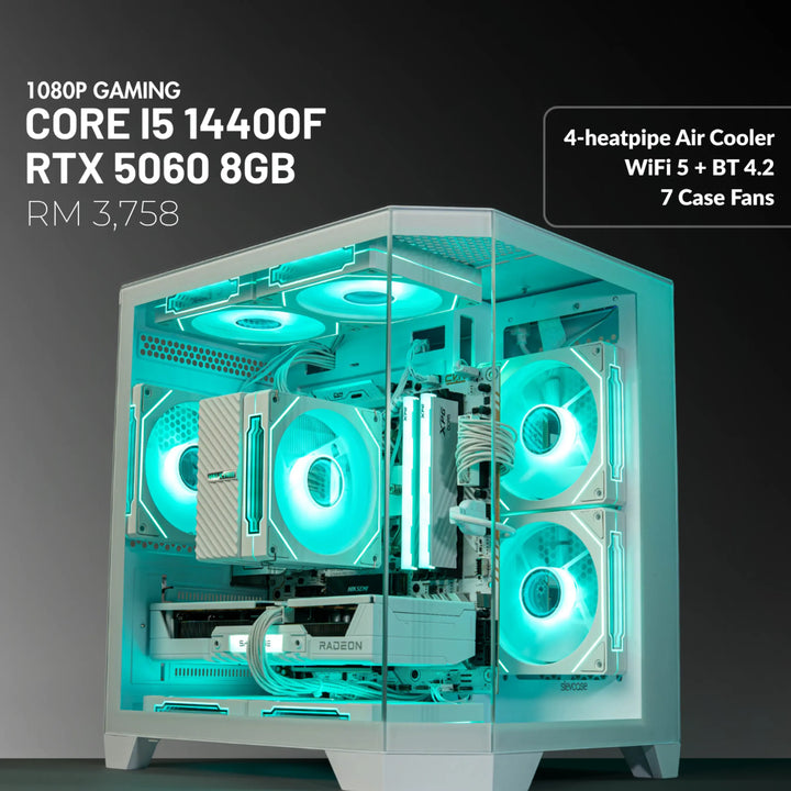 MUSH-E Frost: Core i5 14400F + RTX 5060 8GB