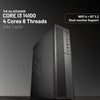 MUSH-E Office A5 WiFi: Intel Core i3 14100, 8GB RAM, 128GB SSD (Customizable)
