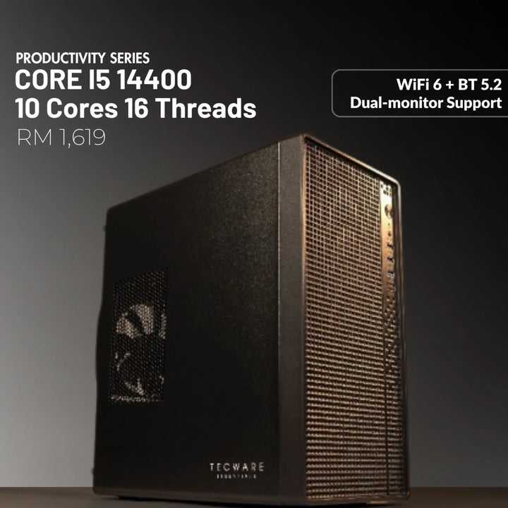 MUSH-E Office I5 WiFi: Intel Core i5 14400, 8GB RAM, 128GB SSD (Customizable)