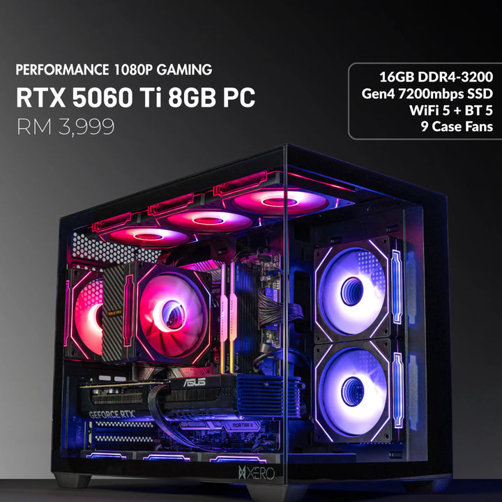 MUSH-E Showcase: RTX 5060 Ti 8GB Gaming PC