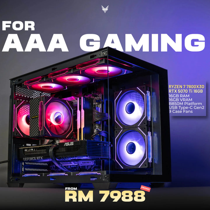 MUSH-E Showcase: Ryzen 7 7800X3D + RTX 5070 Ti 16GB