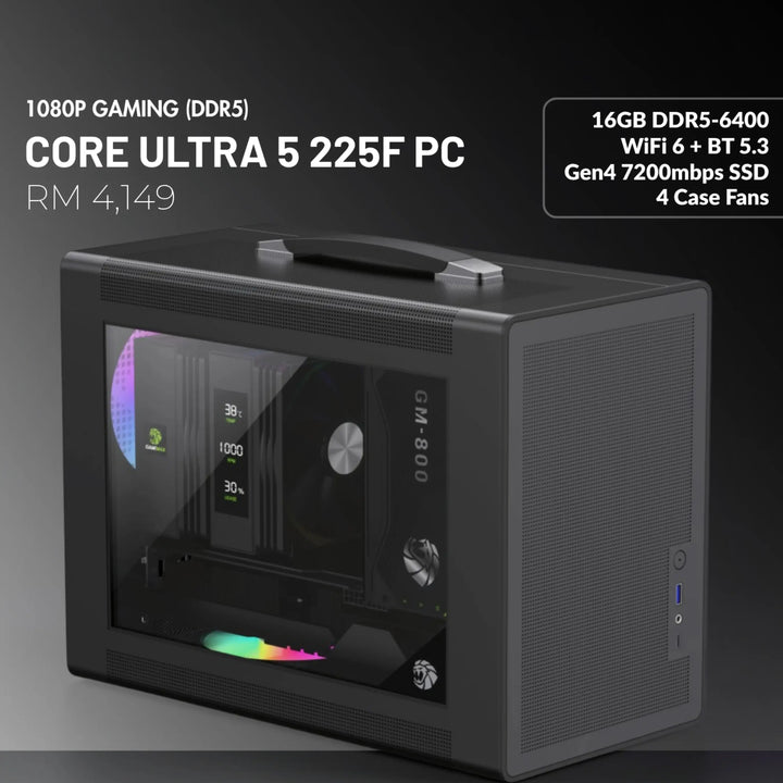 MUSH-E Steam: Core Ultra 5 225F Gaming PC