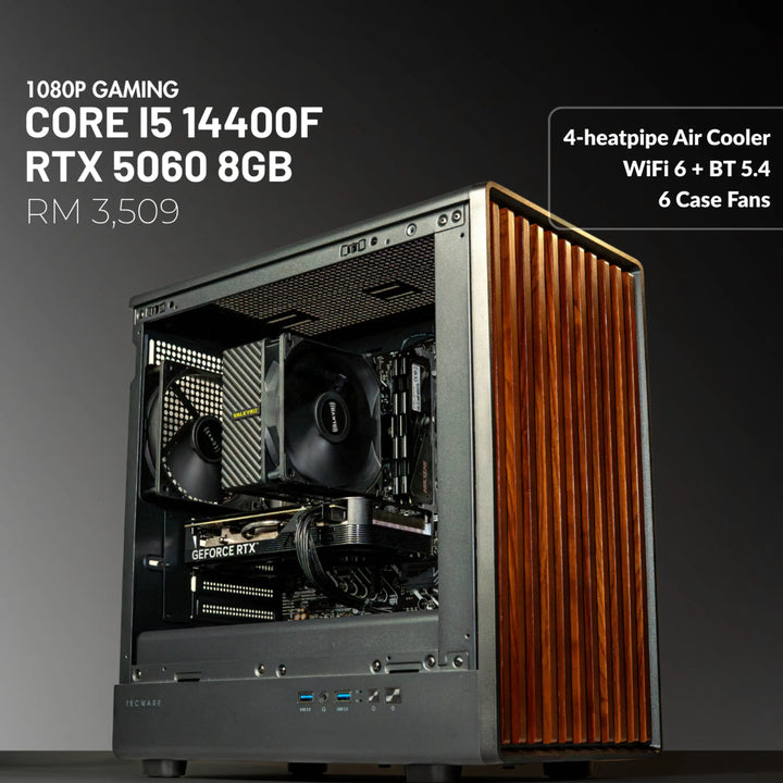 MUSH-E Wood: Core i5 14400F + RTX 5060 8GB