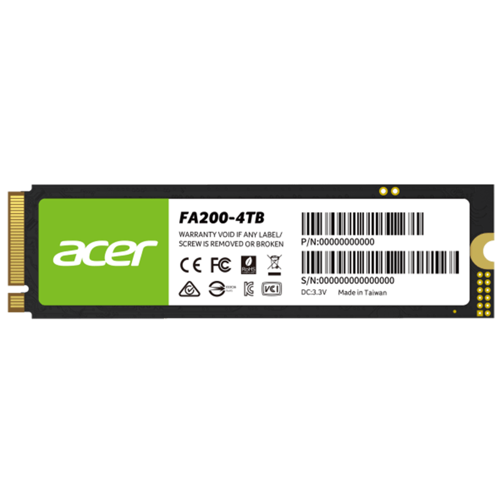 Acer FA200 NVMe Gen4 7200mbps 2TB SSD Acer 