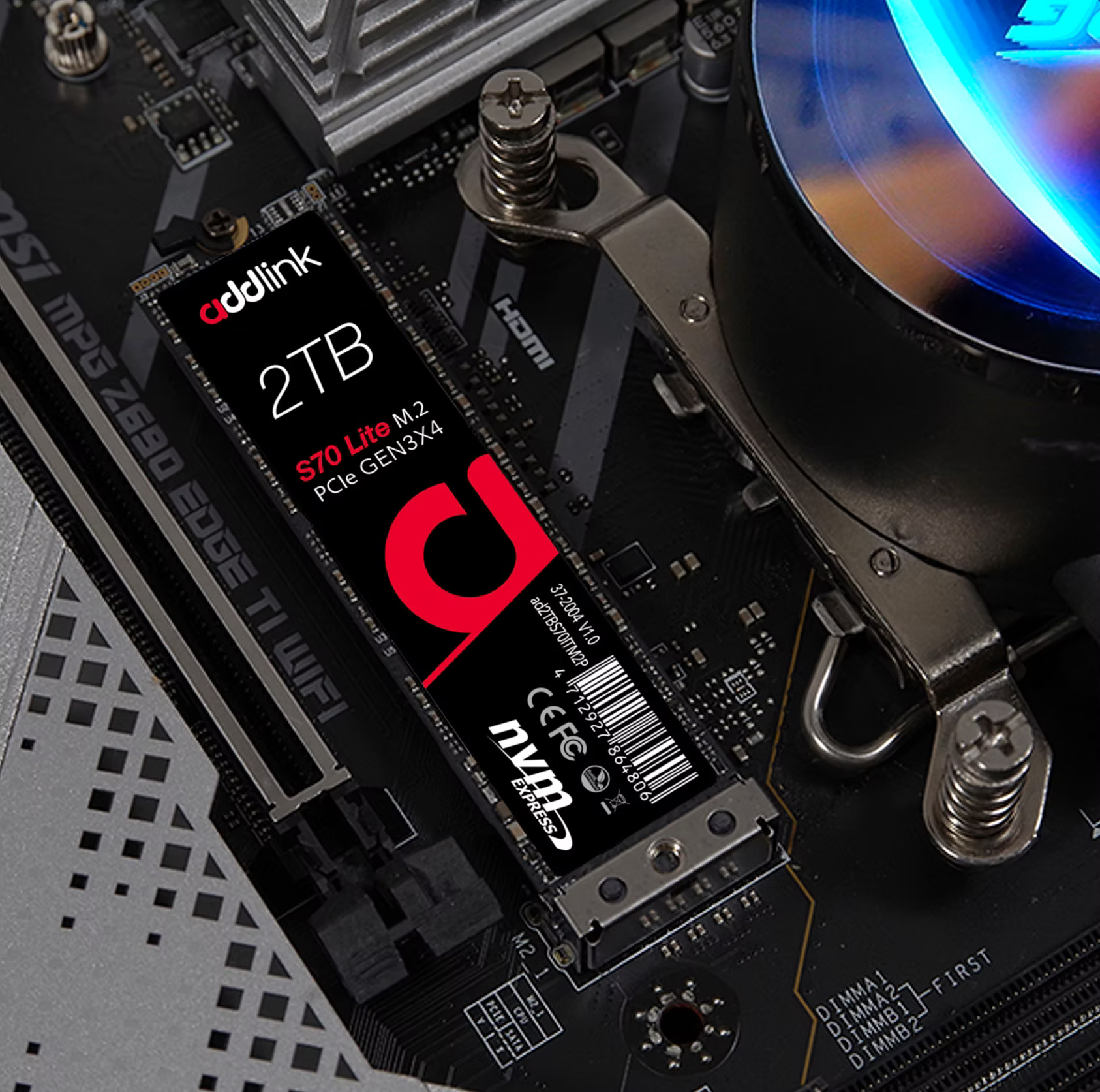 addlink S70 Lite NVMe Gen3 3000mbps 512GB