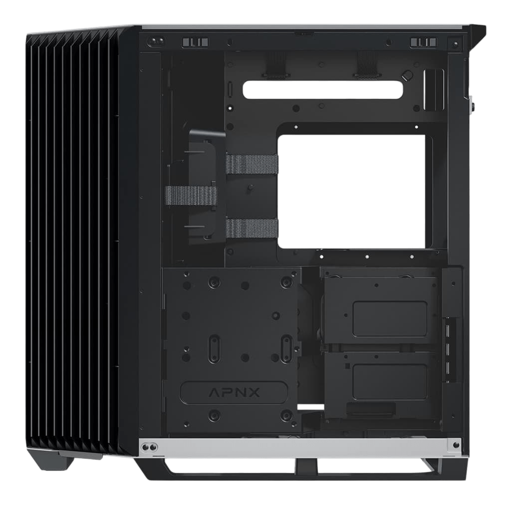 APNX V1 Black & White ATX Chassis (45° Angular Intake Design) Chassis APNX 