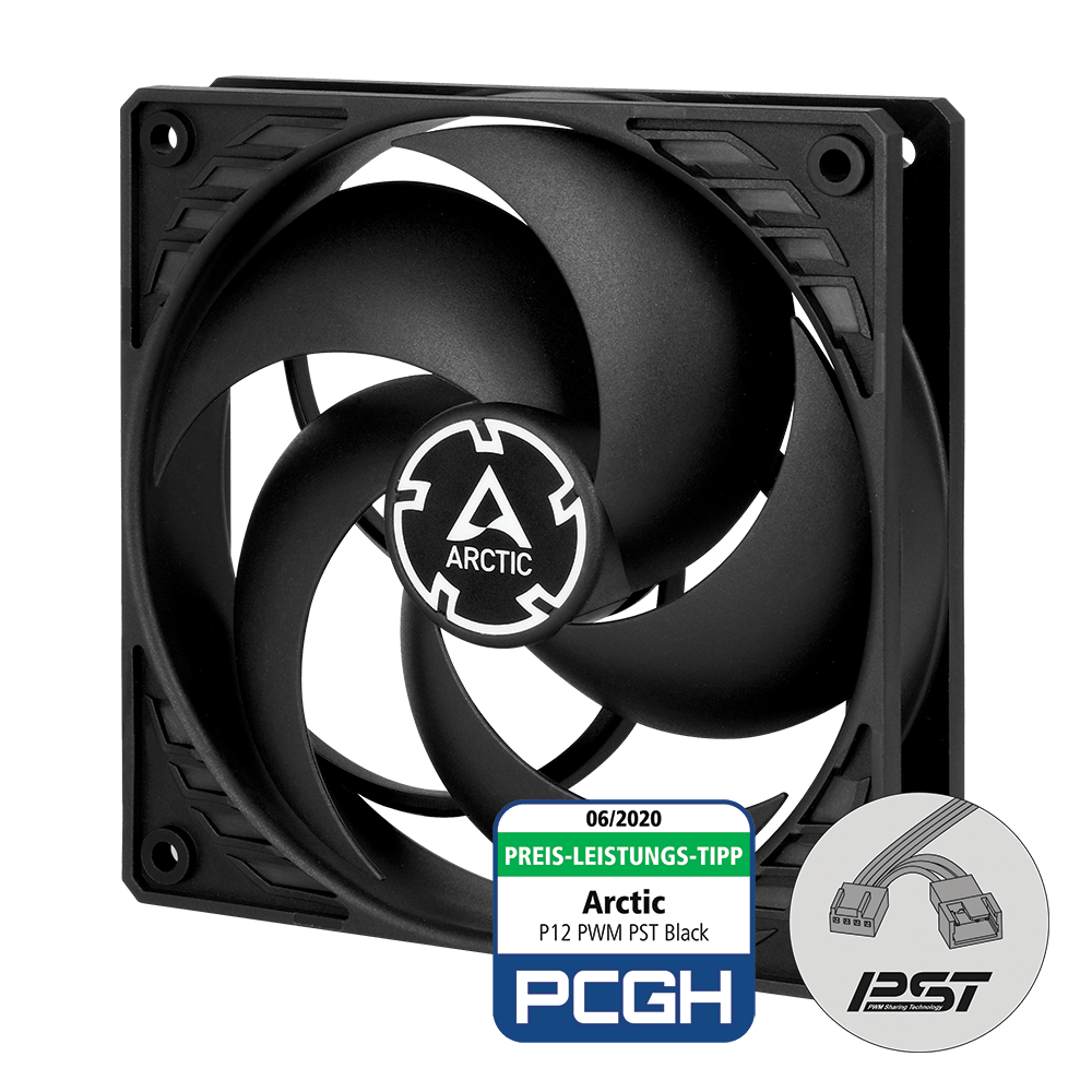 ARTIC P12 PWM PST (Black, non-RGB) Fans ARTIC 