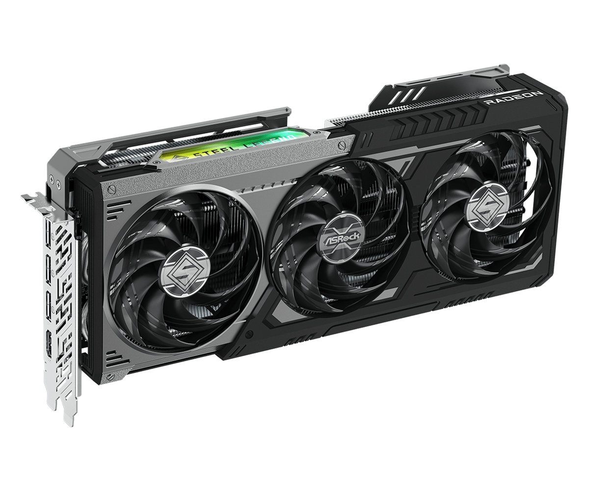 ASRock RX 9070 XT Steel Legend Dark 16GB GPU ASRock 