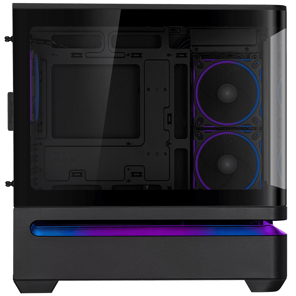 ASUS Prime AP202 ARGB 3F (Micro-ATX, Top 360mm Radiator, Curved Glass, ARGB Slot Vent) Chassis ASUS 