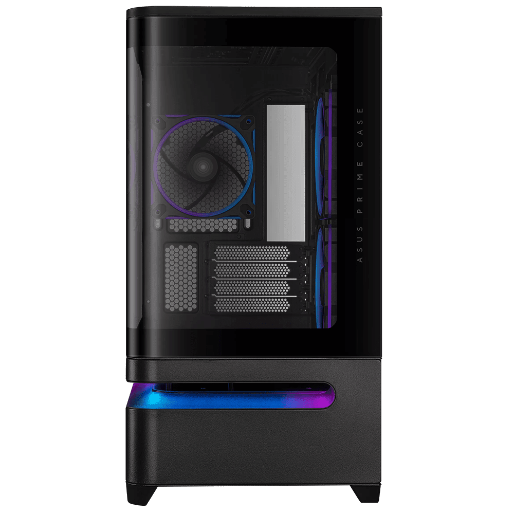 ASUS Prime AP202 ARGB 3F (Micro-ATX, Top 360mm Radiator, Curved Glass, ARGB Slot Vent) Chassis ASUS 