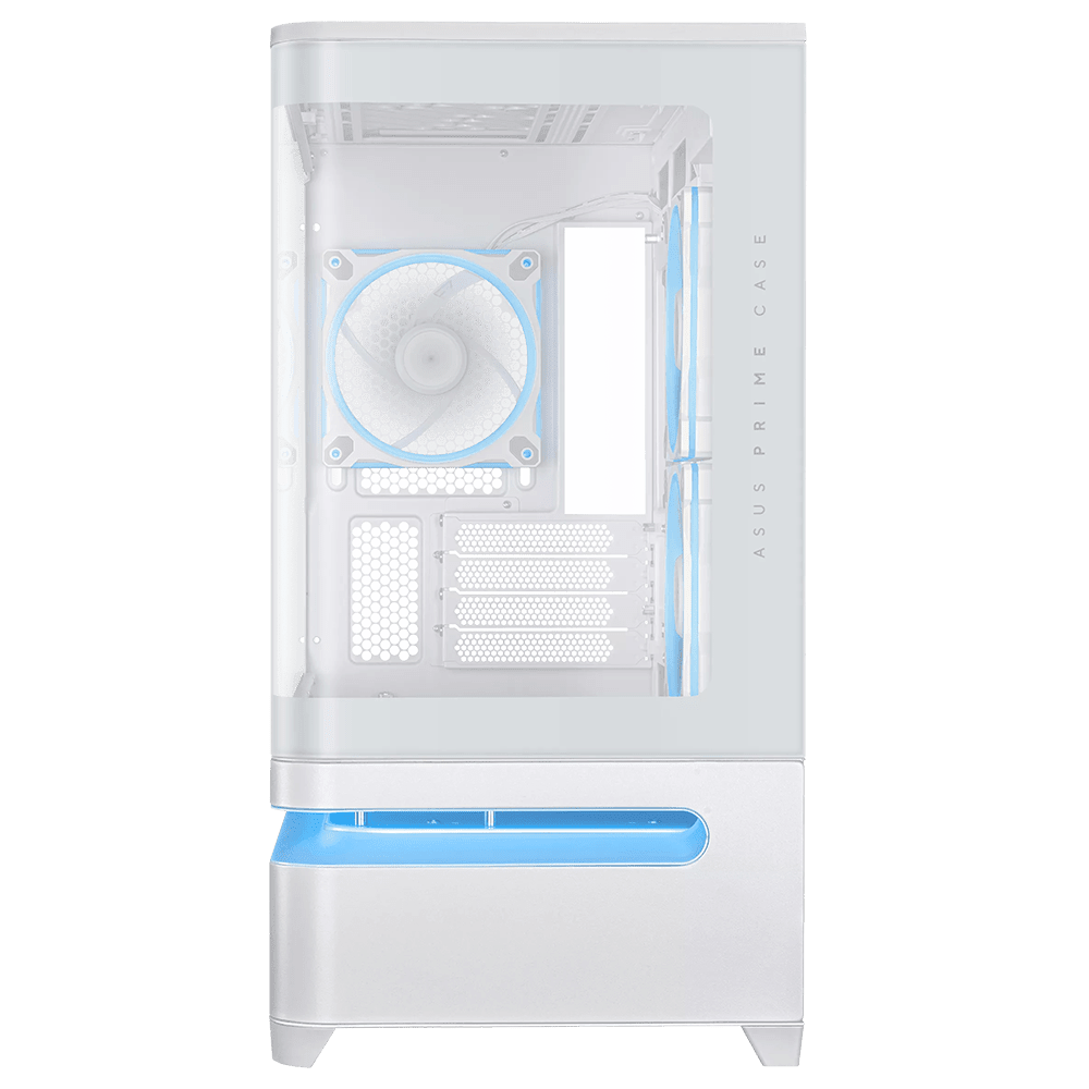 ASUS Prime AP202 ARGB 3F White (Micro-ATX, Top 360mm Radiator, Curved Glass, ARGB Slot Vent) Chassis ASUS 