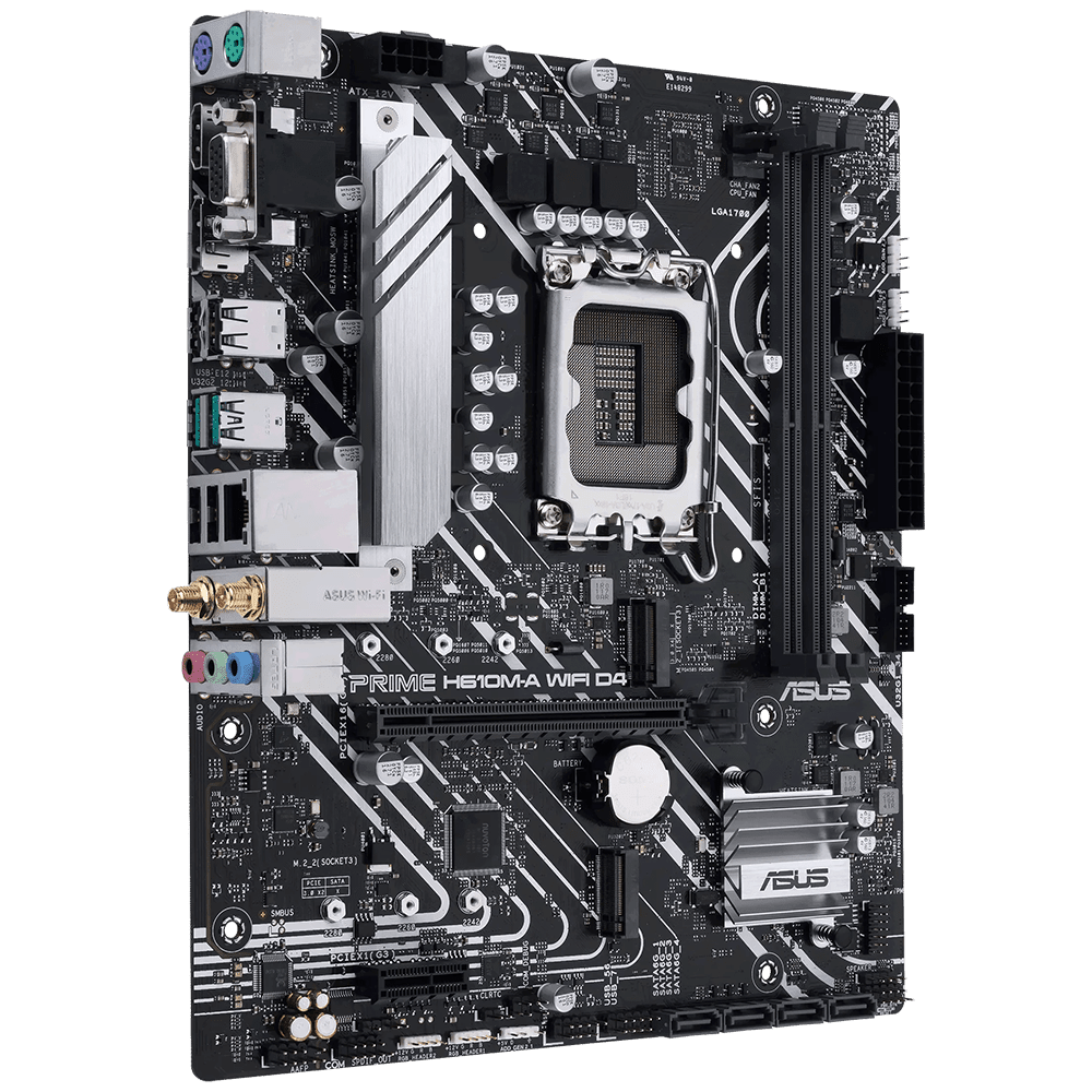 ASUS PRIME H610M-A WiFi D4 (LGA 1700, ARGB, Micro-ATX) Mainboard ASUS 
