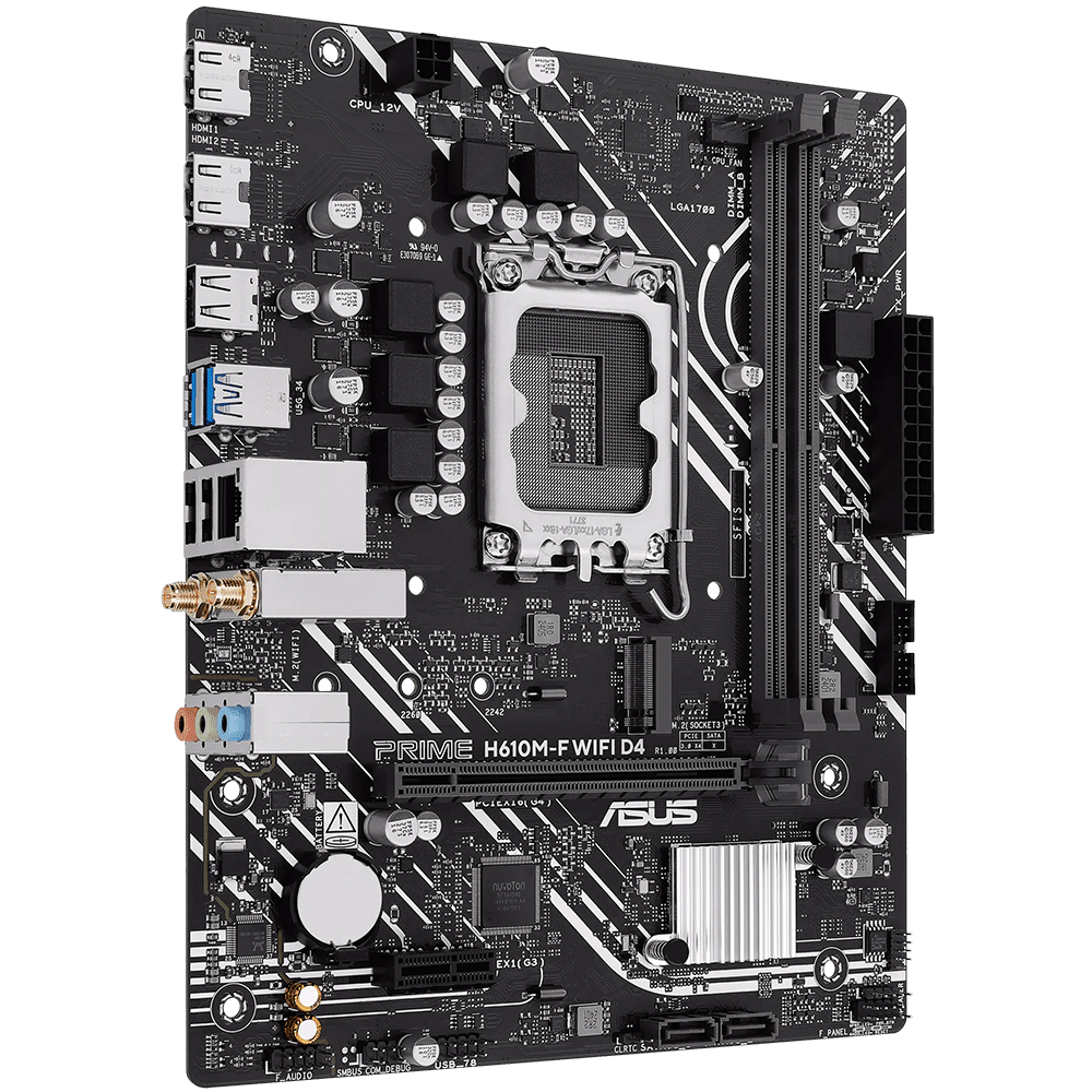 ASUS PRIME H610M-F WIFI D4 (LGA 1700, Micro-ATX) Mainboard ASUS 