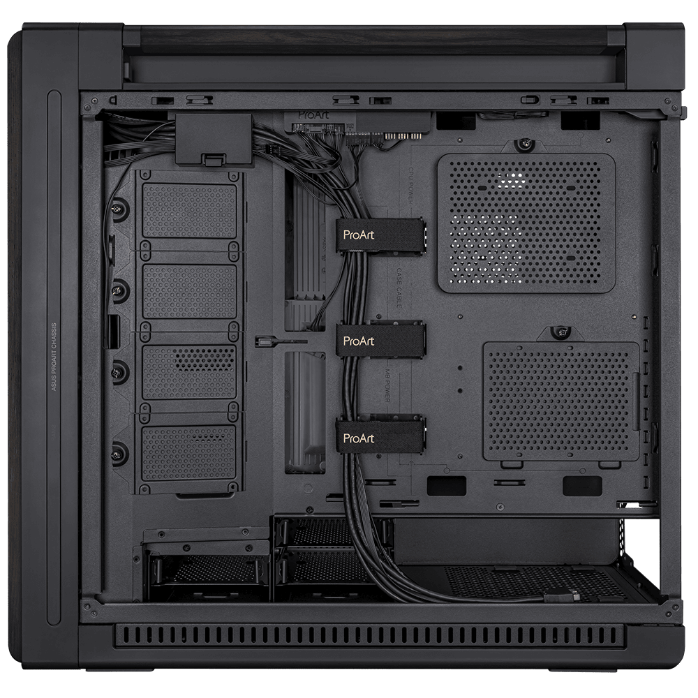 ASUS ProArt PA602 Ash Wood 3F (E-ATX, Top 420mm Radiator) Chassis ASUS 