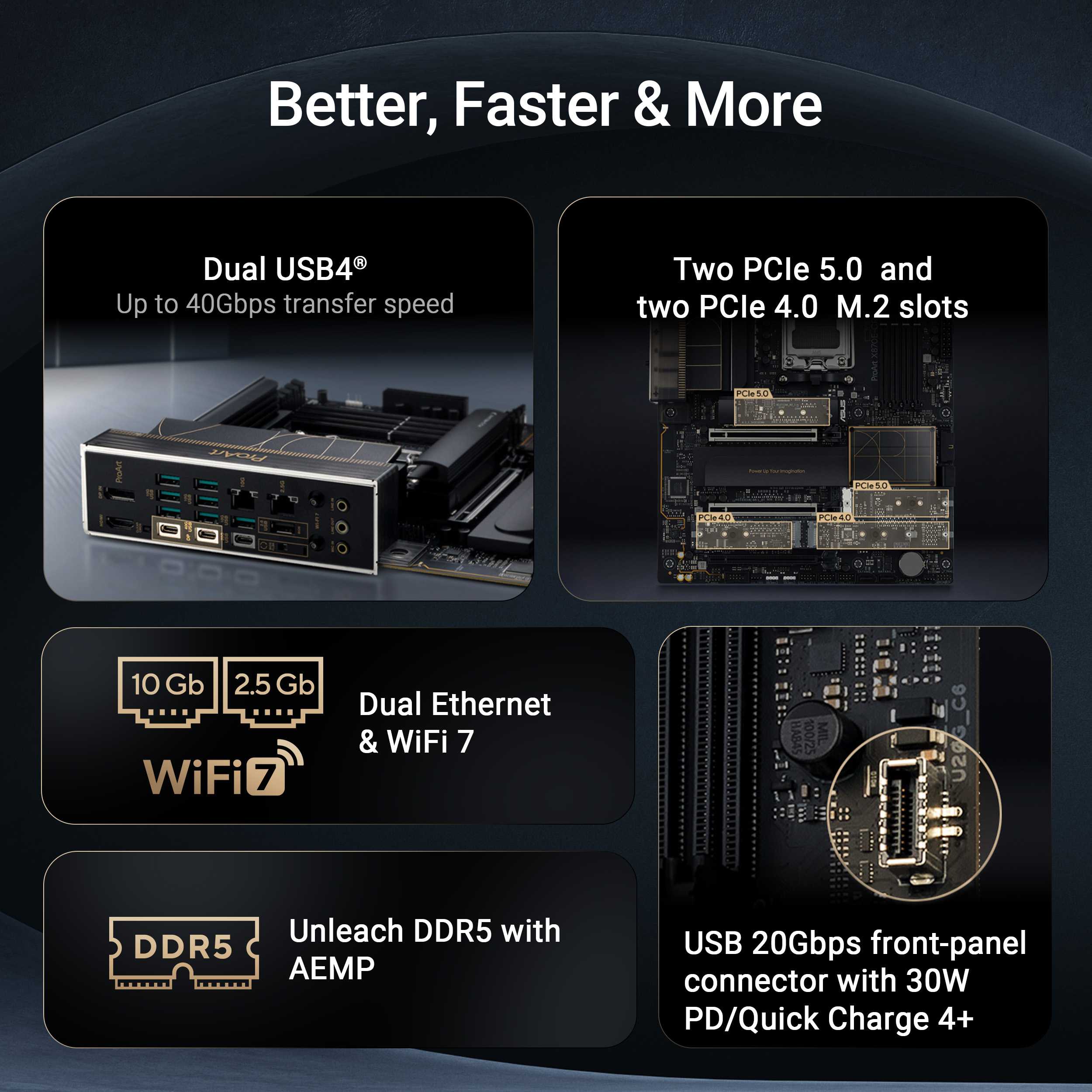ASUS ProArt X870E Creator WiFi D5 (AM5, ATX) Mainboard ASUS 