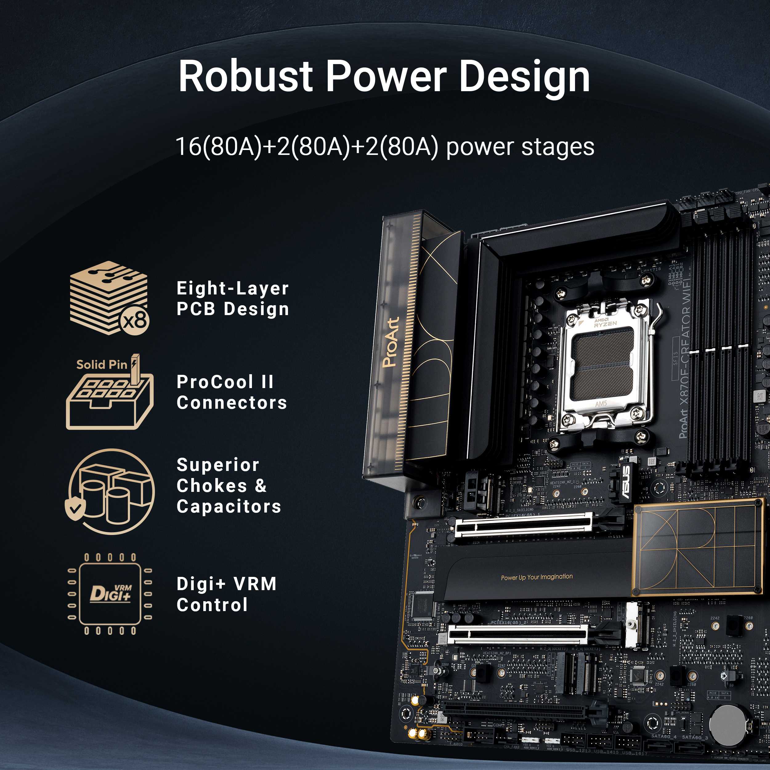 ASUS ProArt X870E Creator WiFi D5 (AM5, ATX) Mainboard ASUS 