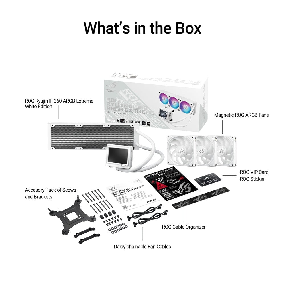 ASUS ROG RYUJIN III 360 ARGB Extreme White Cooler ASUS 