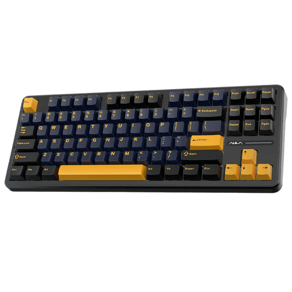 AULA F87 Thunder Black (Mechanical, TKL, Gray Wood V3 Switch) Keyboard Aula 