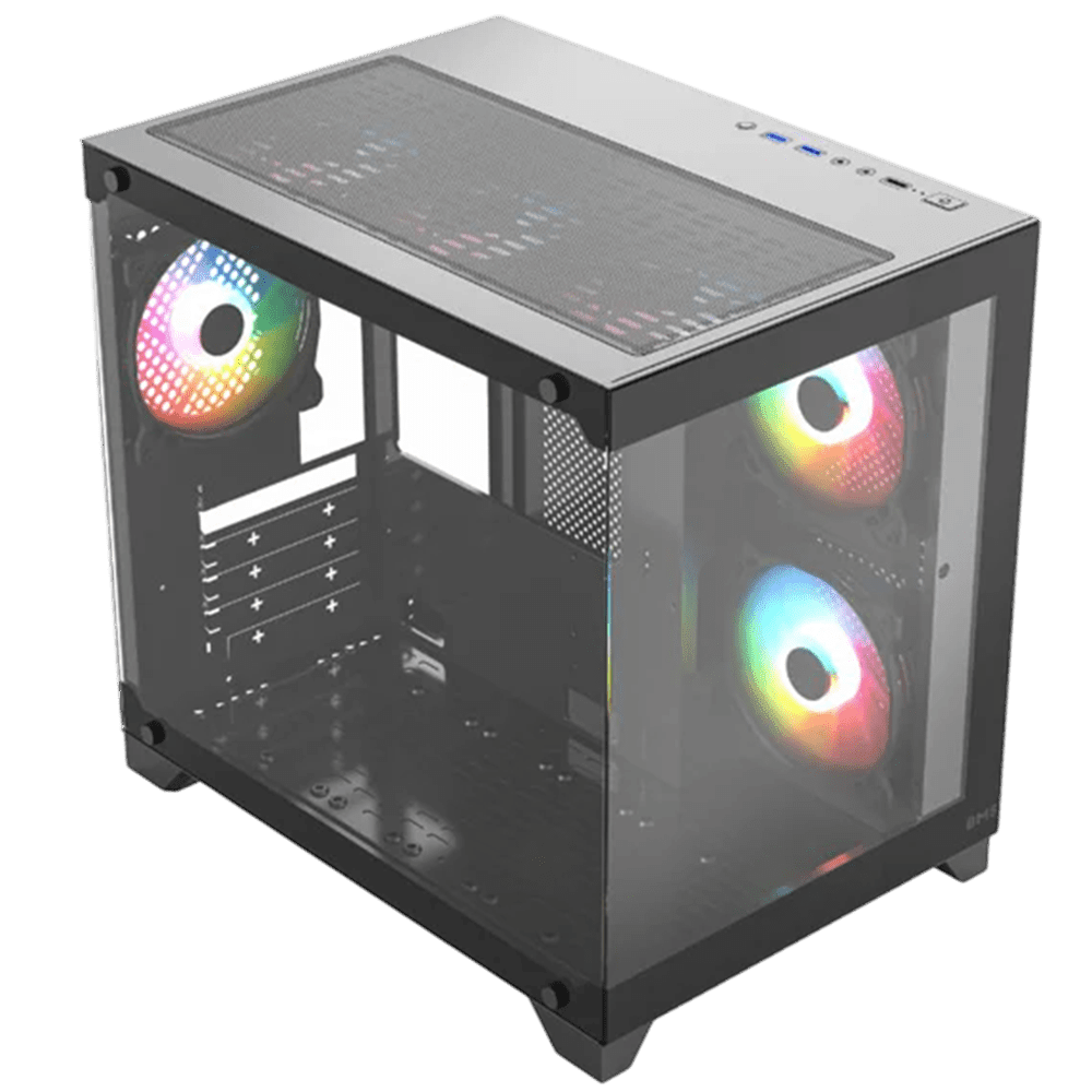 BMS 838M 6F (Micro-ATX, Top 360mm Radiator) Chassis MUSH-E 