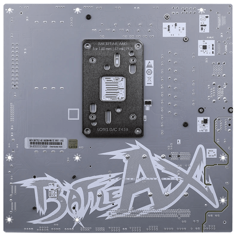 Colorful BATTLE-AX B650M WiFi V15 D5 (AM5, Micro-ATX, White) Mainboard Colorful 