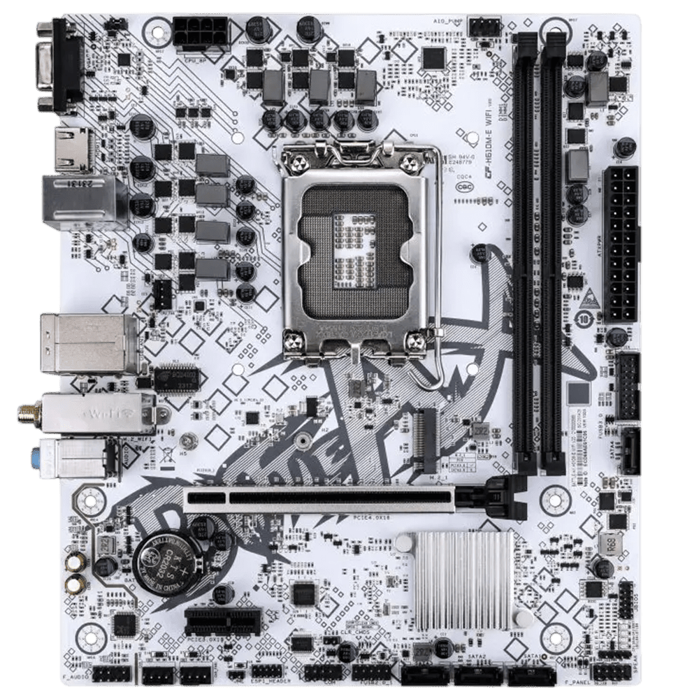 Colorful BATTLE-AX H610M-E WIFI V20 White (LGA 1700, Micro-ATX) Mainboard Colorful 