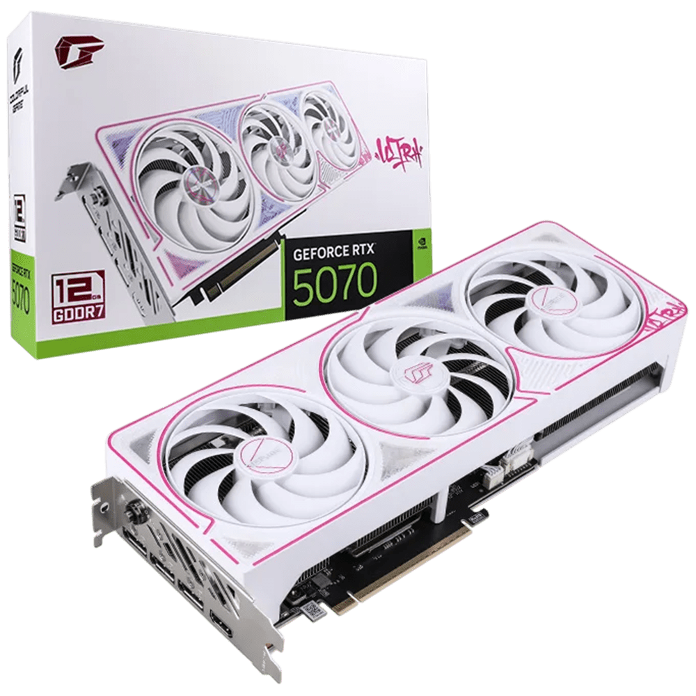 Colorful iGame RTX 5070 Ultra W OC 12GB (3-fan, White) GPU Colorful 