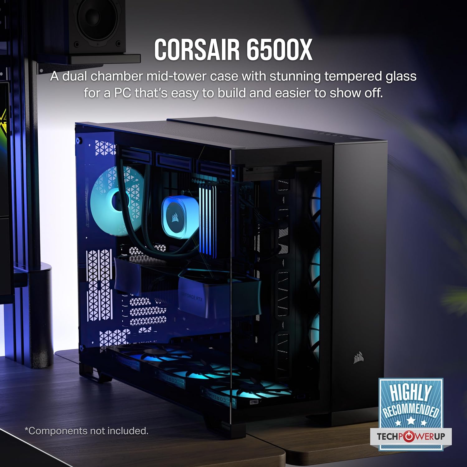 CORSAIR 6500X Black ATX Chassis (Back-connector Support) Chassis CORSAIR 