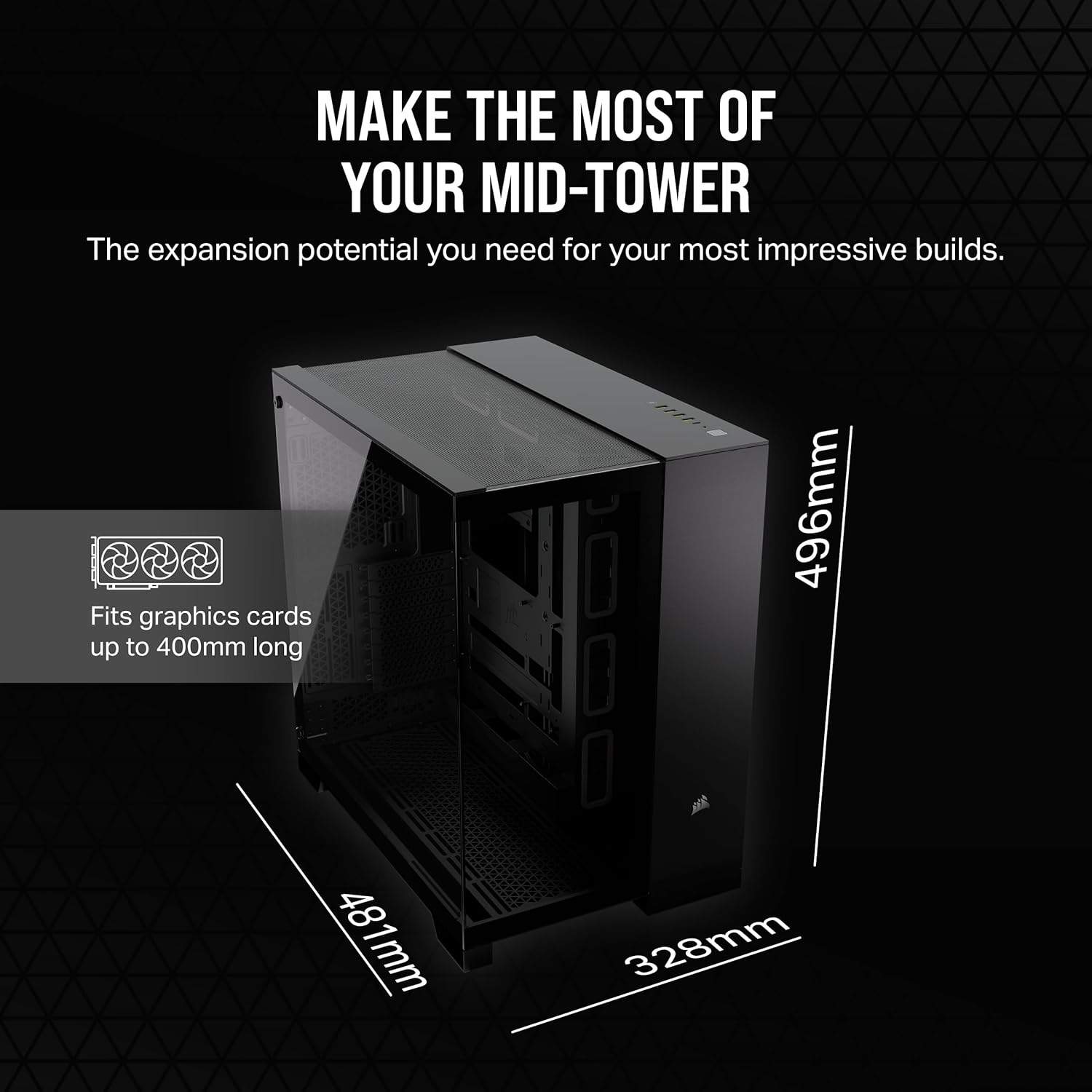 CORSAIR 6500X Black ATX Chassis (Back-connector Support) Chassis CORSAIR 