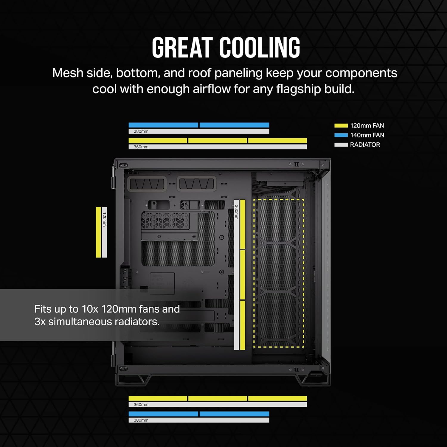 CORSAIR 6500X Black ATX Chassis (Back-connector Support) Chassis CORSAIR 