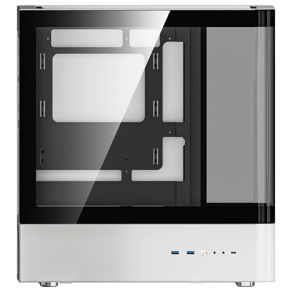 darkFlash HM1 4F Black/White (ATX, Top 240mm Radiator, 3 Curved Glass)